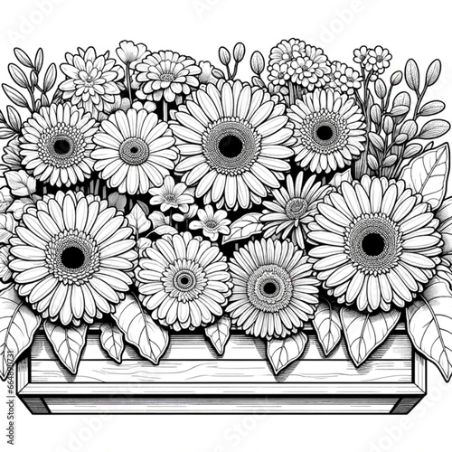 flower coloring book