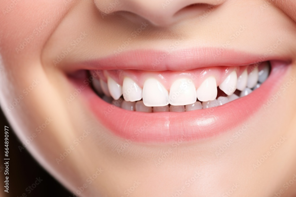 close-up of a braces-covered smile close-up of a braces-covered smile