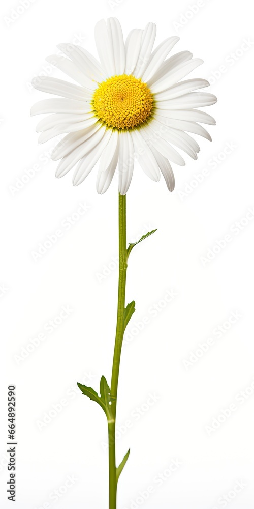 Common daisy isolated on white background. Common daisy isolated on white background.