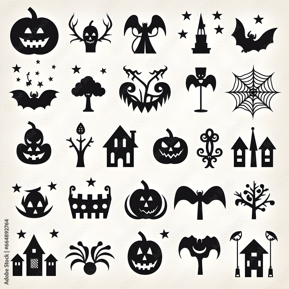 Obraz premium HALLOWEEN SVG Bundle, HALLOWEEN Clipart, Halloween Svg Files For Cricut