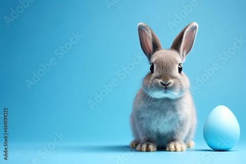 Easter Bunny with Blue Egg