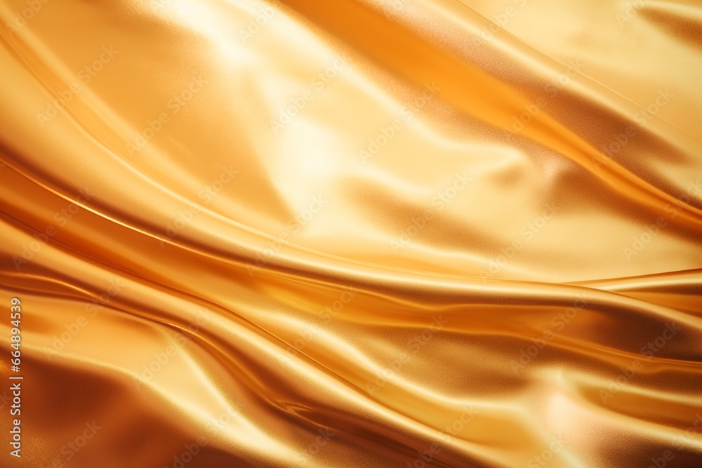 Fototapeta premium Closeup Gold Satin Fabric