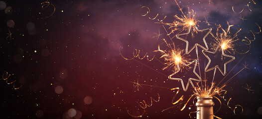 New Year's Eve Party background greeting card