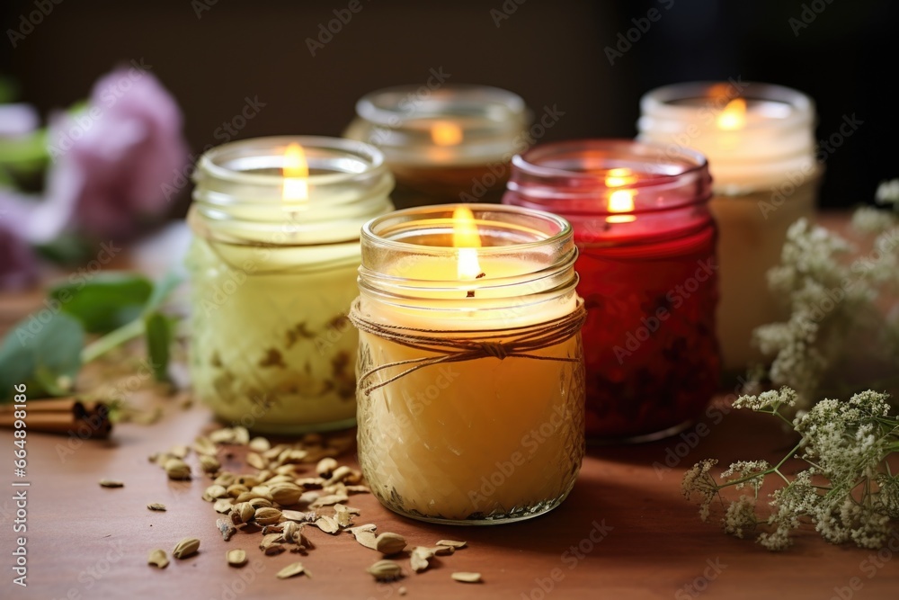 homemade candles in recycled jars homemade candles in recycled jars