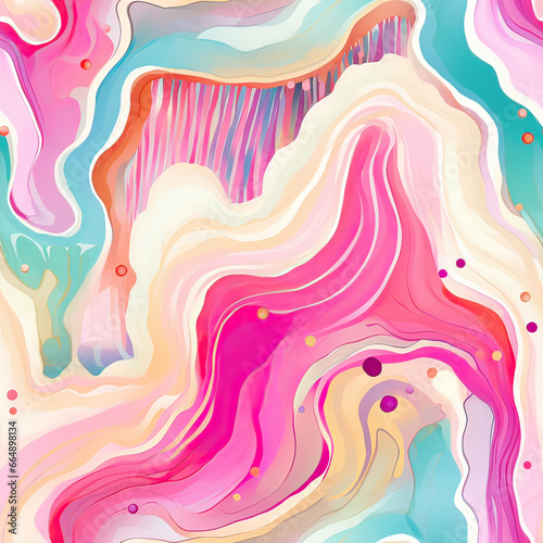 Seamless agate geode abstract pattern, ai background decor
