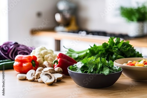 For cooking, fresh vegetables, green salad, peppers, mushrooms, and eggplant.