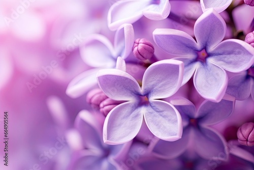 Lilac blossom macro background with copy space. © Md