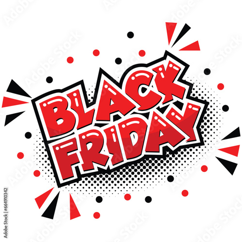 Black friday event web icon. Vector template on transparent  background