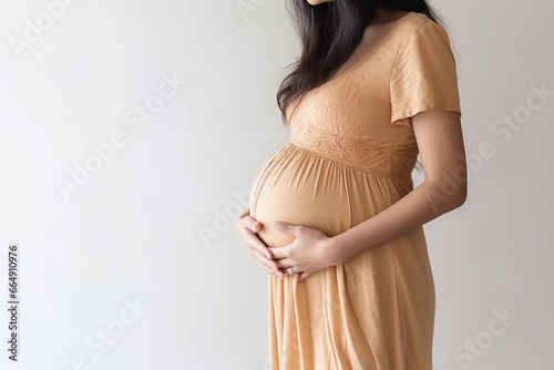beautiful young indian pregnant woman