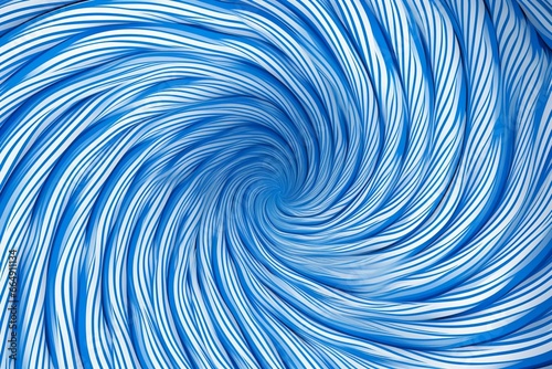 Whirling pattern of blue and white. Generative AI