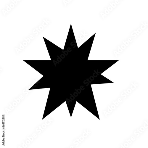 Star irregular shape icon 
