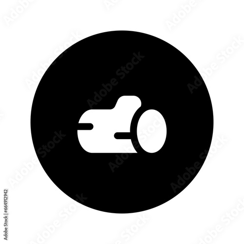 log circular glyph icon
