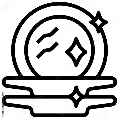 plates filled outline icon,linear,outline,graphic,illustration