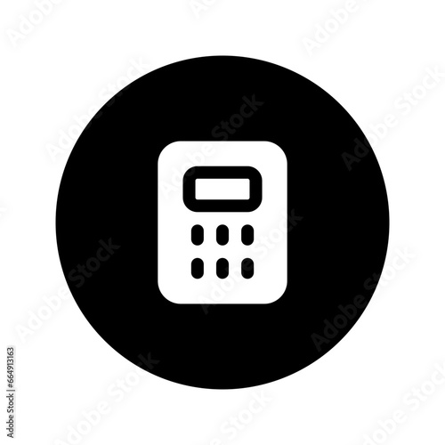pos terminal circular glyph icon