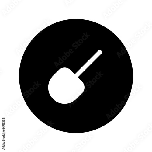shovel circular glyph icon