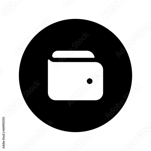 wallet circular glyph icon