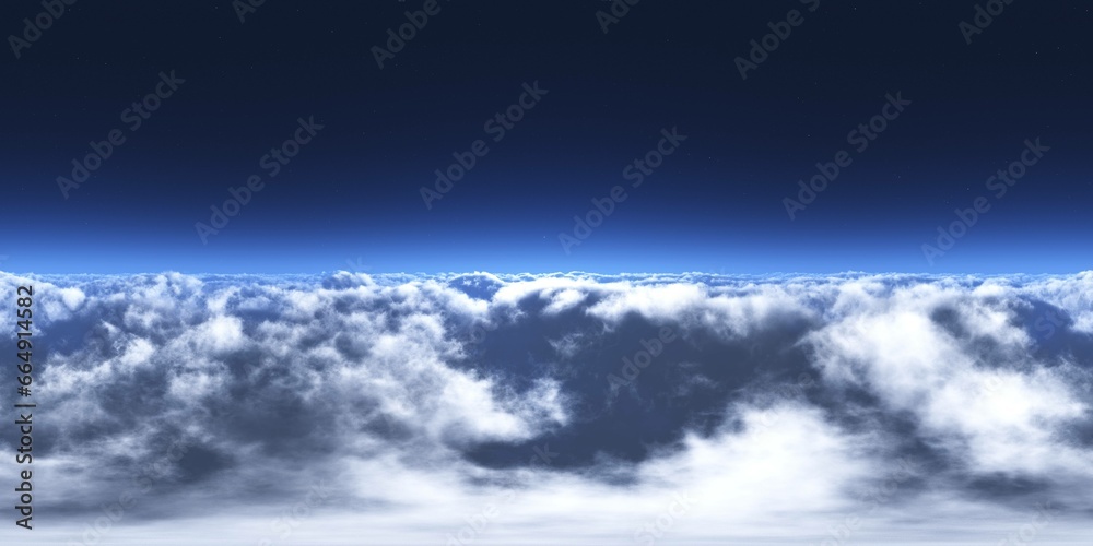 Panorama of clouds, HDRI, environment map , Round panorama, spherical panorama, equidistant projection, panorama 360, flying above the clouds,sky above the clouds, 3D rendering Panorama of clouds, HDRI, environment map , Round panorama, spherical panorama, equidistant projection, panorama 360, flying above the clouds,sky above the clouds, 3D rendering