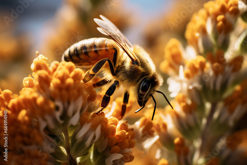 bee on a flower © damien