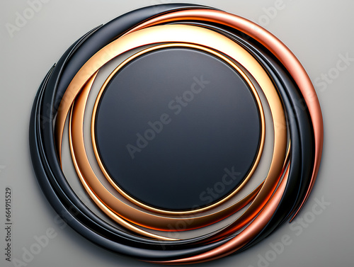 Texture black round plate, design for frames, palette design template.
