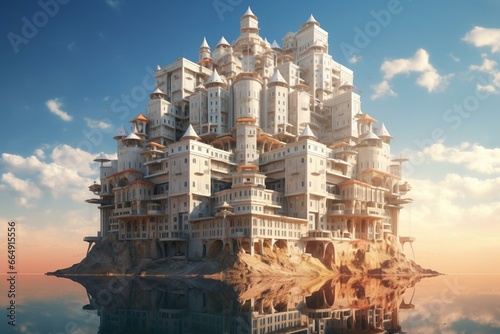 an image of an extraordinary edifice. Generative AI photo