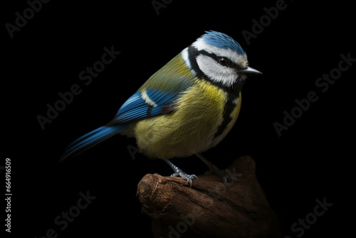 Blue tit bird. Generative AI