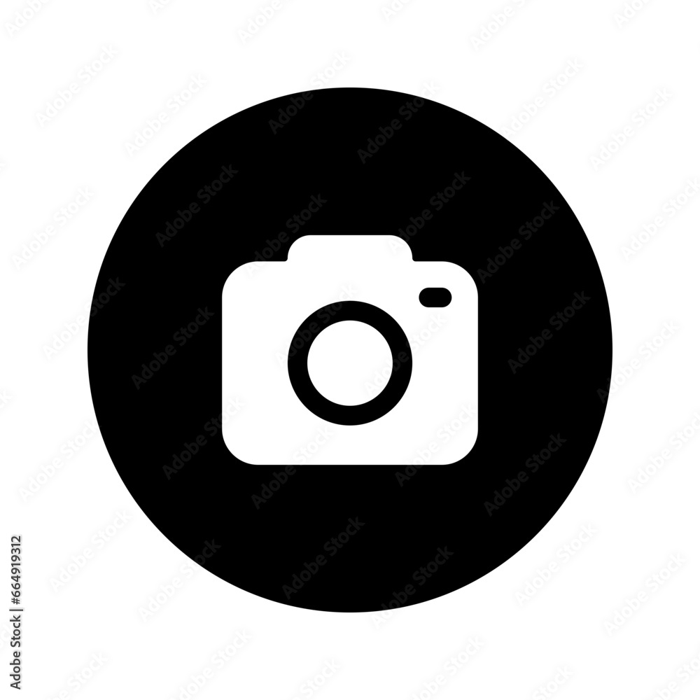 camera circular glyph icon camera circular glyph icon