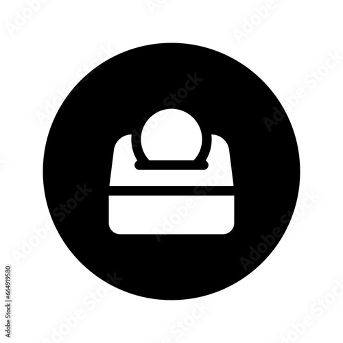 fundraising circular glyph icon