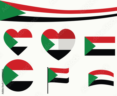 Free Download Palestine Flag Emblem Collection Ribbon Middle East country Icon Vector Illustration Abstract Design Element - GFXLoad