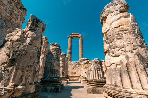 Temple of Apollo at Didyma in Aydin city, Turkey photo
