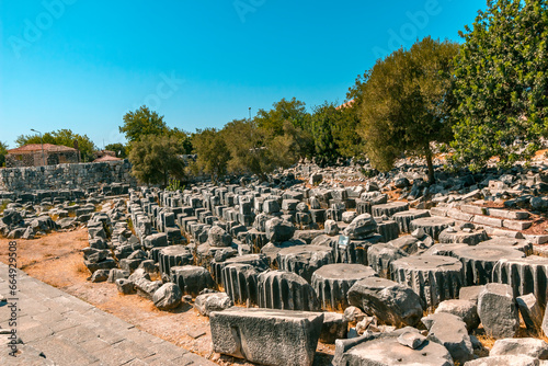 Ancient temple of Apollo in the city of Didim, Aydin