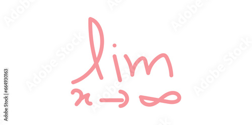 Limit notation symbol in calculus. Mathematics resources for teachers and students.