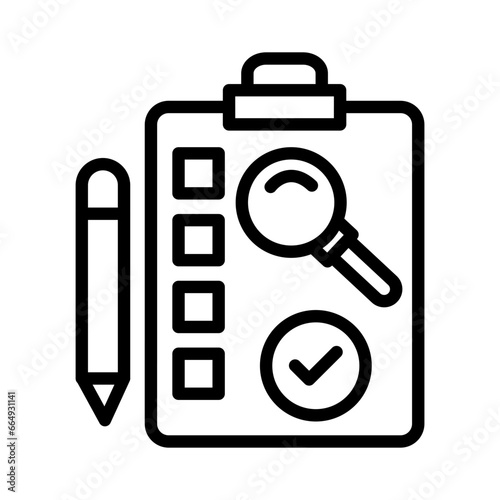 Inspection Icon in vector. illustration