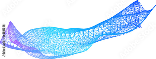 Network lines. Net wave information flow. Scientific paradigm solutions future. Forward vision progress. Big data cells deep development analysis. foresight conference background banner.