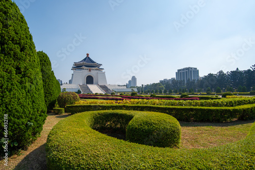 The main gate of National Chiang Kai-shek (CKS) Memorial Hall, the landmark for tourist attraction in Taiwan.