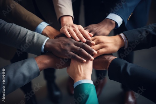 Wallpaper Mural Stack of hands unity and teamwork. Business concept. Close up. Torontodigital.ca