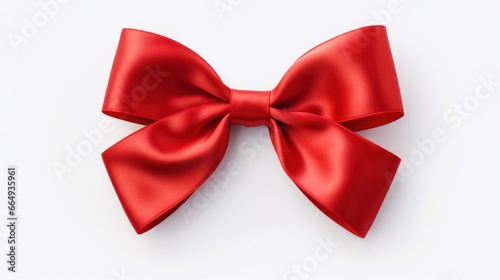 "Vibrant Red Christmas Bow- The Perfect Gift Wrap Accessory for the Holiday Season"