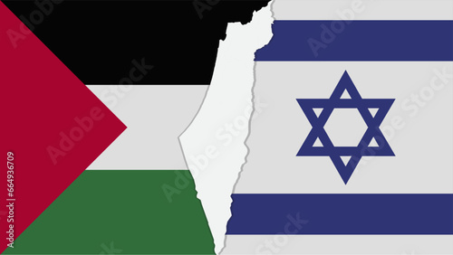 Palestine Israel Conflict In Middle East War For Holy Land