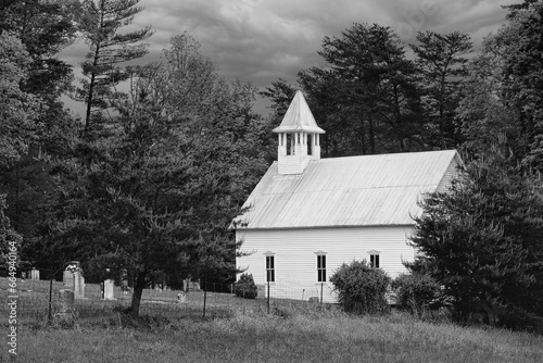 Pioneer Methodist Church in Cades Cove, Great Smoky Mountains