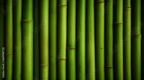 Green bamboo fence texture  bamboo background
