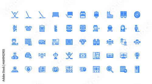 hockey icon set