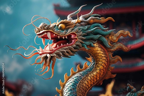 Chinese dragon sculpture © Firn