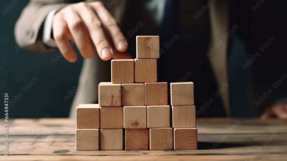 person pushing a puzzle. Generate e in ai person pushing a puzzle. Generate e in ai