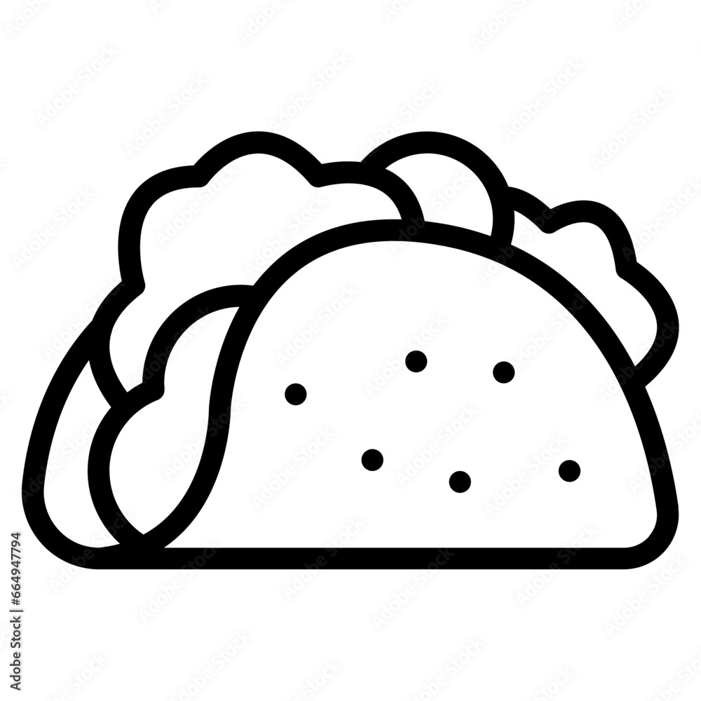 fast food tacos icon fast food tacos icon