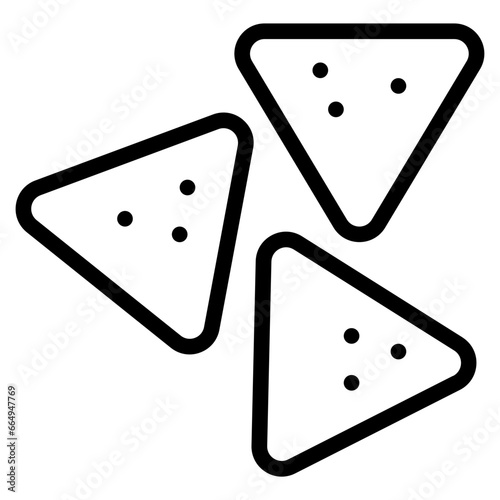 fast food nachos snack icon
