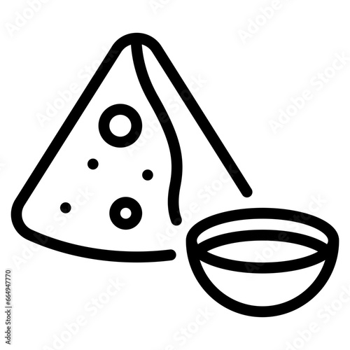 fast food samosa icon