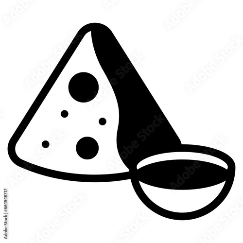 fast food samosa icon