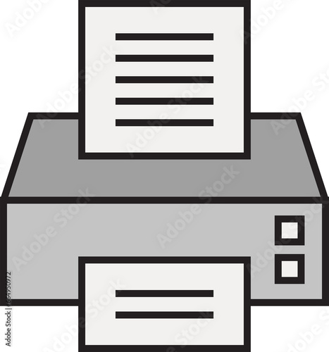 Printer Icon Illustration 