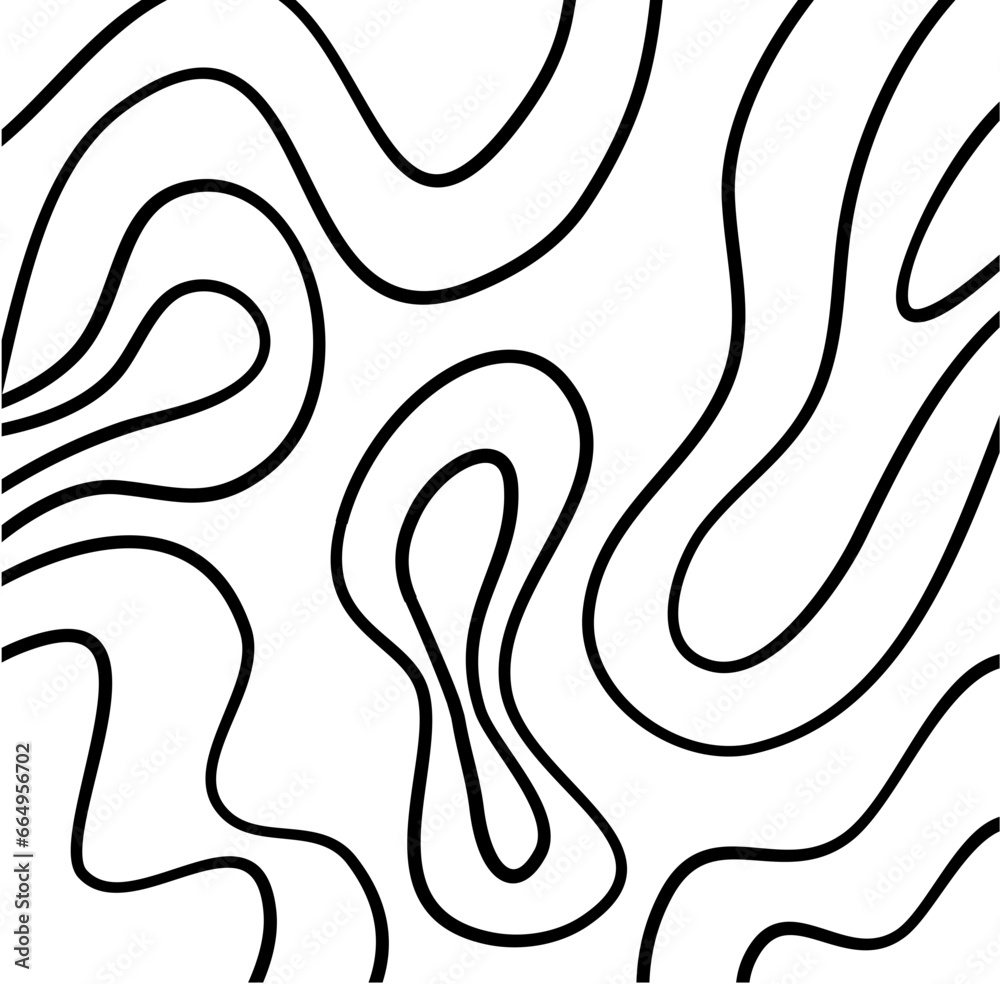 Black Topography Pattern Black Topography Pattern