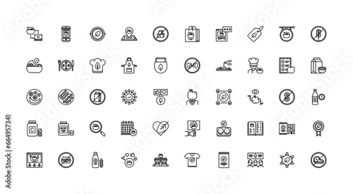 diet icon set