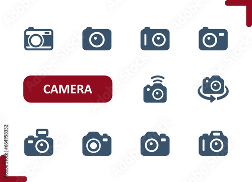 Camera Icons. Digital Camera, DSLR Camera, Photo, Photography Icon